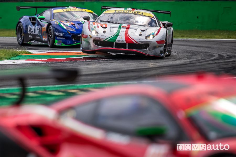 WEC 2021 6 Ore di Monza Ferrari 488 GTE di Fisichella-Flohr-Castellacci