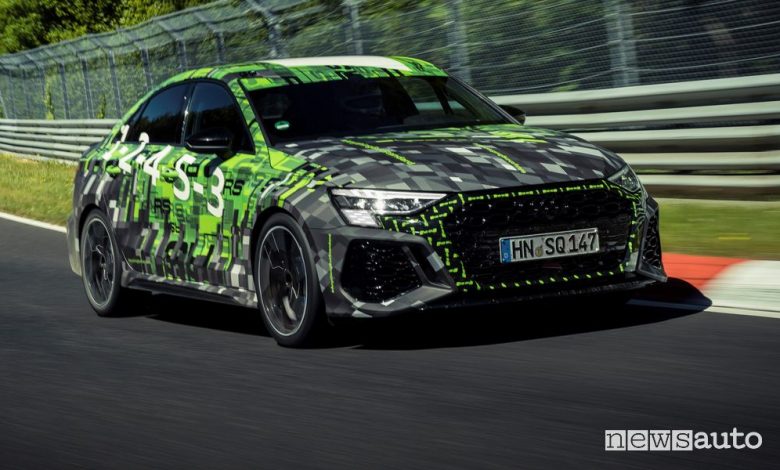 Nuova Audi RS 3, tempo record al Nürburgring [video]