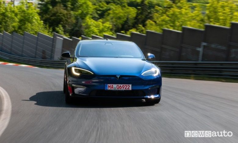 Tesla Model S Plaid, record auto elettrica al Nürburgring