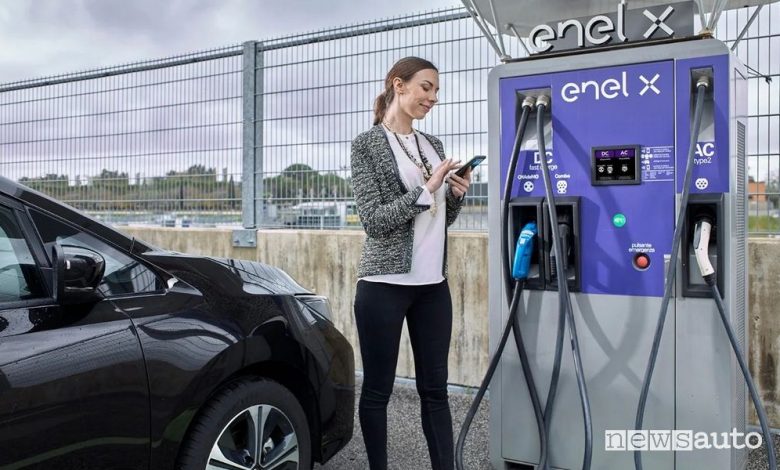 Ricarica auto elettriche, interoperabilità Enel X e BeCharge