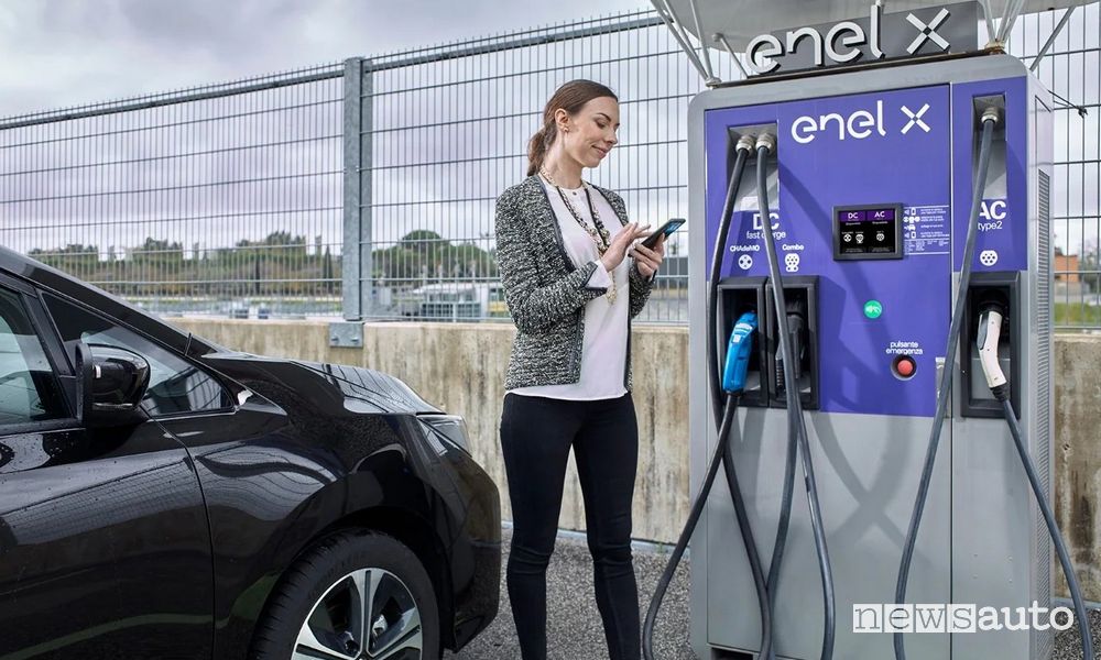 Ricarica auto elettriche, interoperabilità Enel X e BeCharge