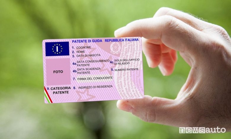 Patente di guida nuovo formato