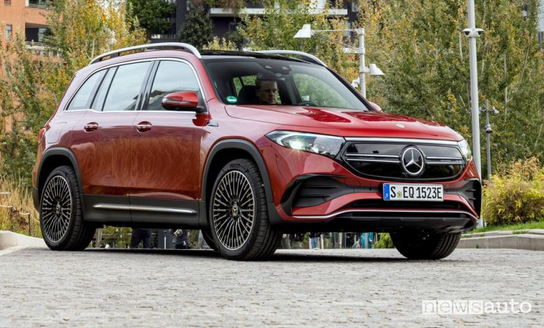 Mercedes EQB, caratteristiche batteria, autonomia e prezzi