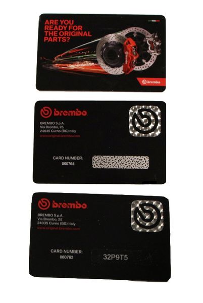 card anticontraffazione Brembo