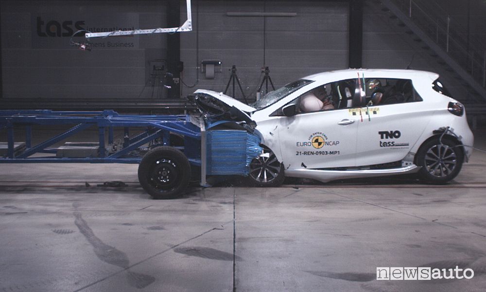 Renault Zoe elettrica crash test Euro NCAP 2021