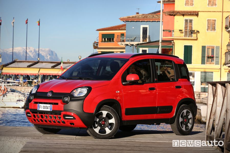 Vista di profilo Fiat (Panda)RED