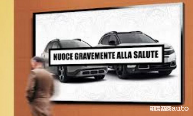 Pubblicità contro le auto, proposta di legge