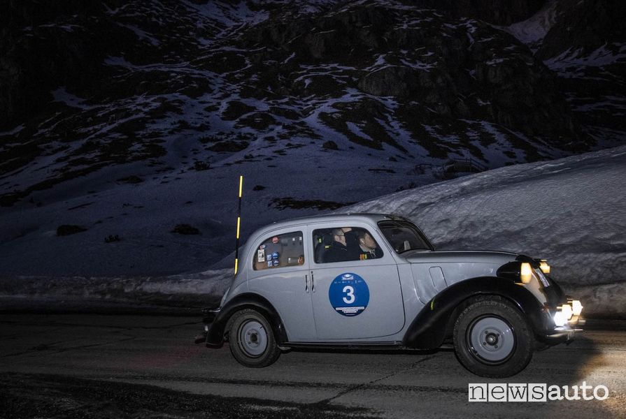 L'equipaggio Bellini/Tiberti su Fiat 508C del 1937 ha vinto la Winter Marathon 2022