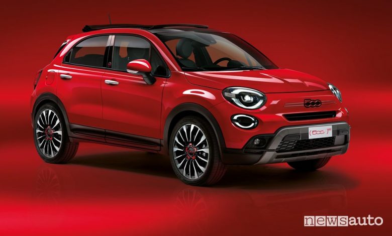 Nuova Fiat 500X Hybrid RED