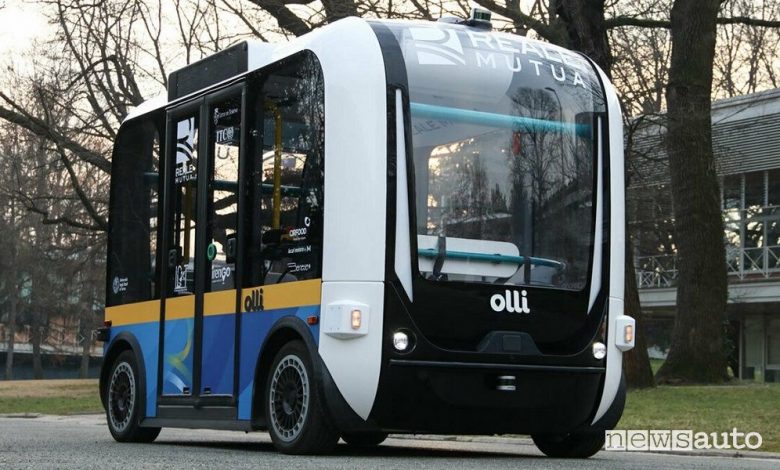 Bus guida autonoma, sperimentazione su strada a Torino