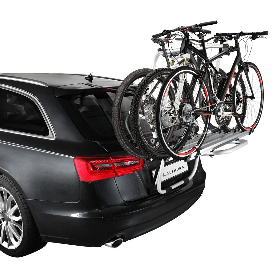 Portabici montato sul posteriore dell'auto