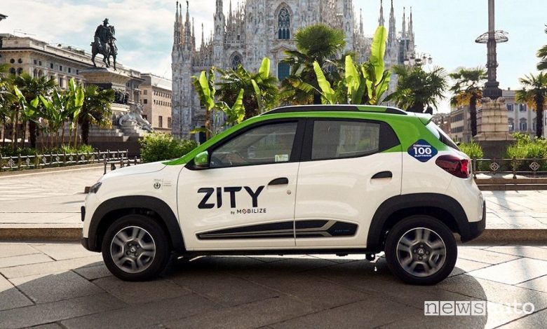 Car-sharing Milano, Zity con la Dacia Spring, come funziona, tariffe