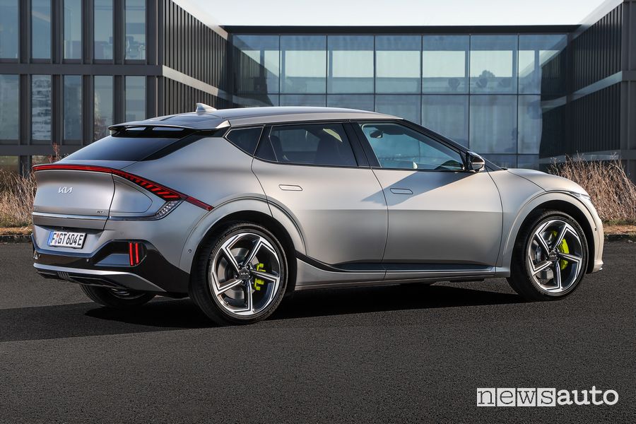 Vista posteriore Kia EV6 GT