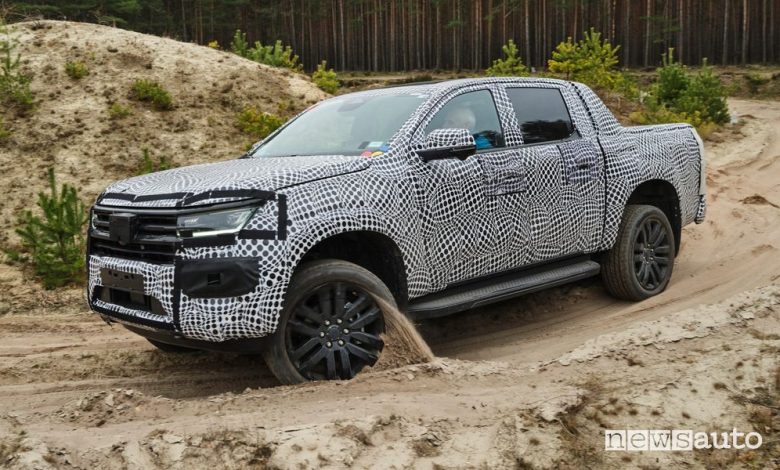 Volkswagen Amarok prototipo in off road