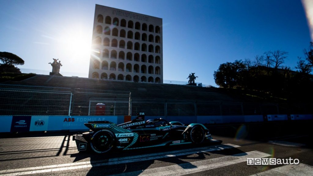 Gara ePrix Roma 2022 Formula E Mitch Evans Jaguar