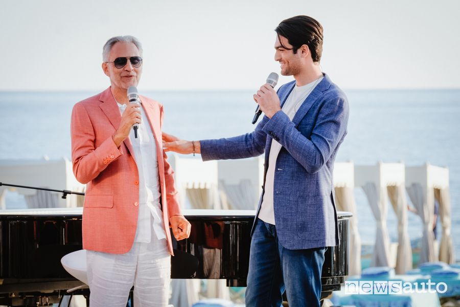 Matteo Bocelli ed il Maestro Andrea Bocelli