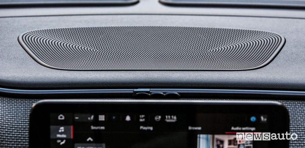 Impianto audio JBL abitacolo Fiat 500 La Prima by Bocelli