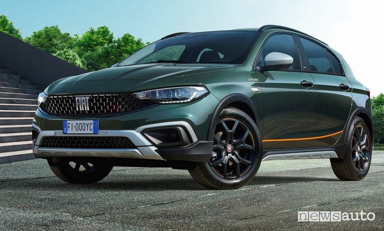 Vista di profilo Fiat Tipo Garmin