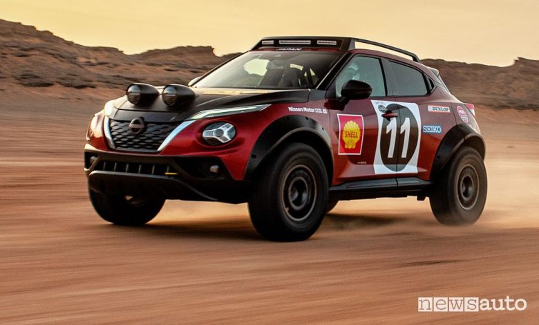 Nissan Juke ibrido da rally, omaggio alla Datsun 240Z del 1971
