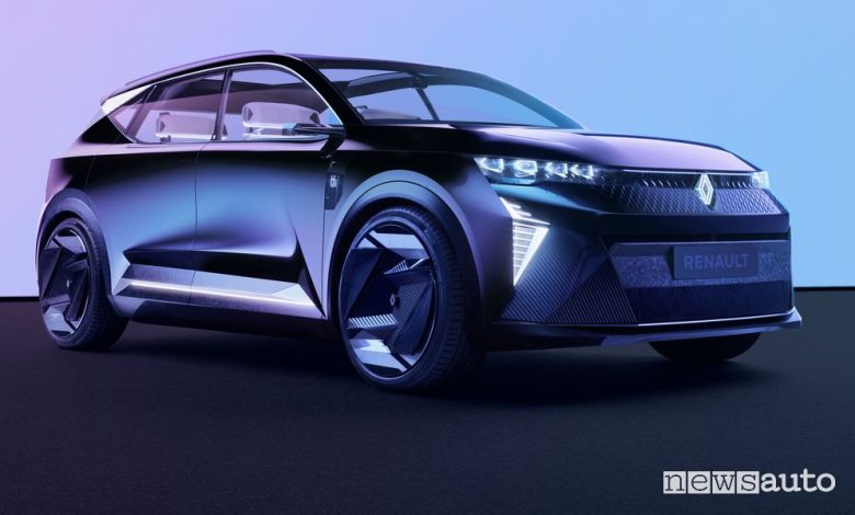 Renault Scénic Vision concept car ad idrogeno fuel cell