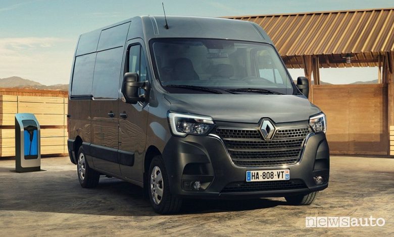 Renault Master Van E-Tech Electric, caratteristiche, batterie, autonomia