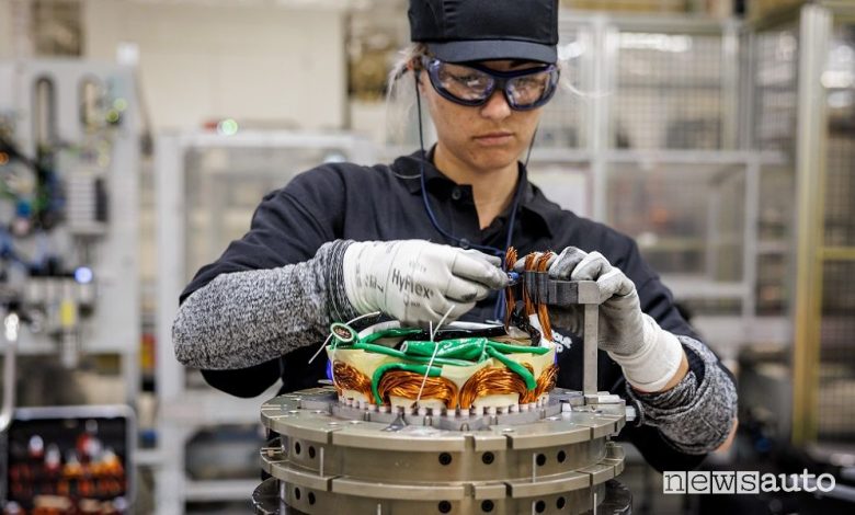 Assemblaggio motore elettrico Renault