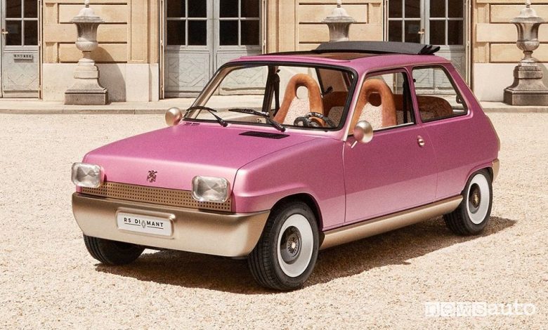 Vista di profilo Renault 5 Diamant