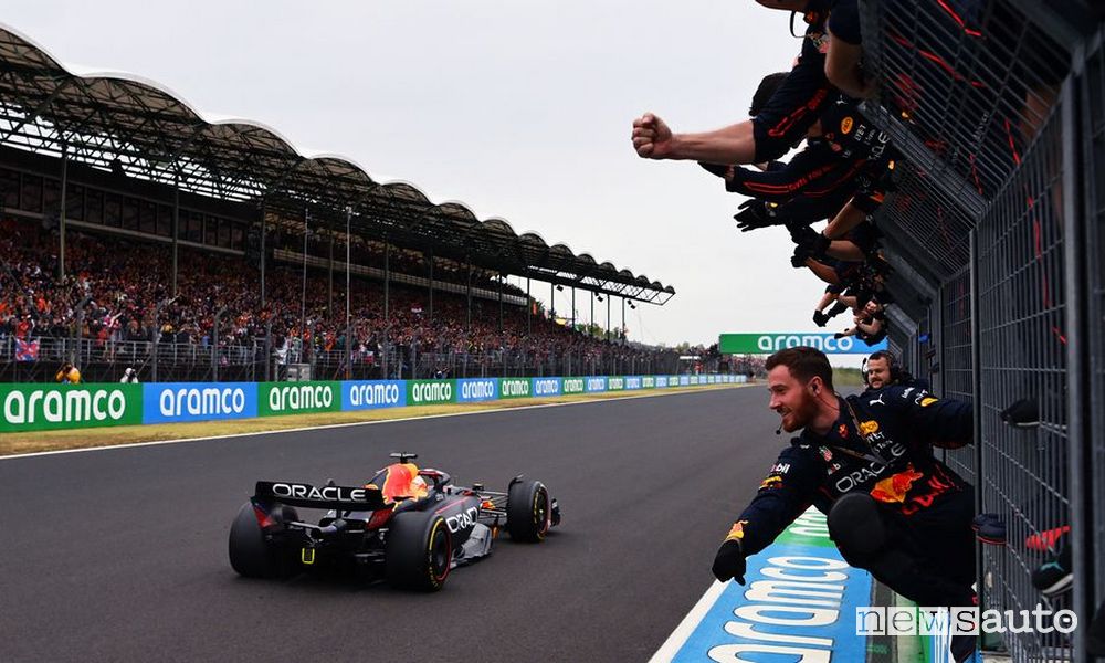 Max Verstappen ha vinto il Gp d'Ungheria F1 2022