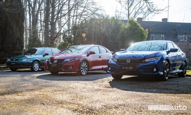 Honda Civic, 50 anni di storia