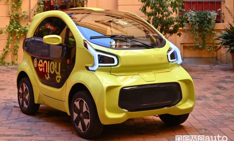 XEV YOYO l'auto elettrica nella flotta Enjoy, predisposta per il battery swapping