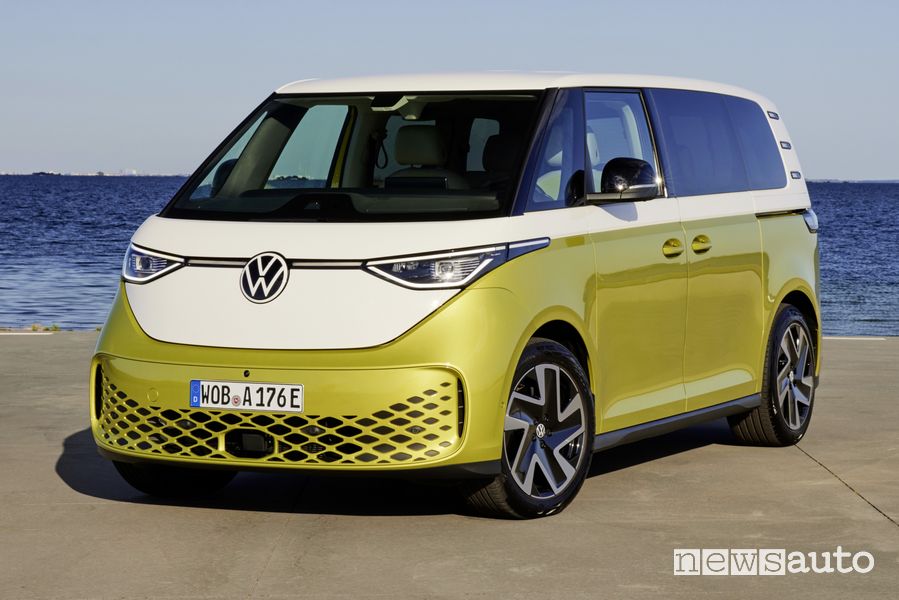 Vista di profilo Volkswagen ID. Buzz