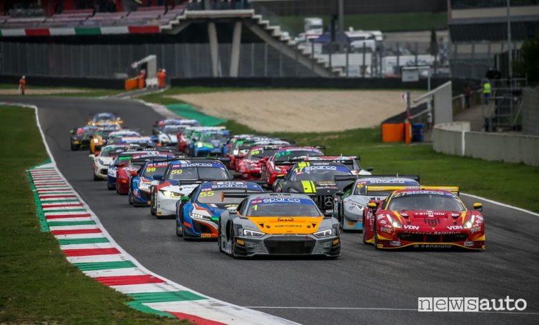 Partenza Gara 2 Campionato Italiano GT Mugello
