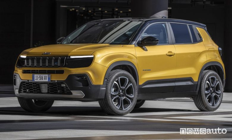 Jeep Avenger anteriore 3/4