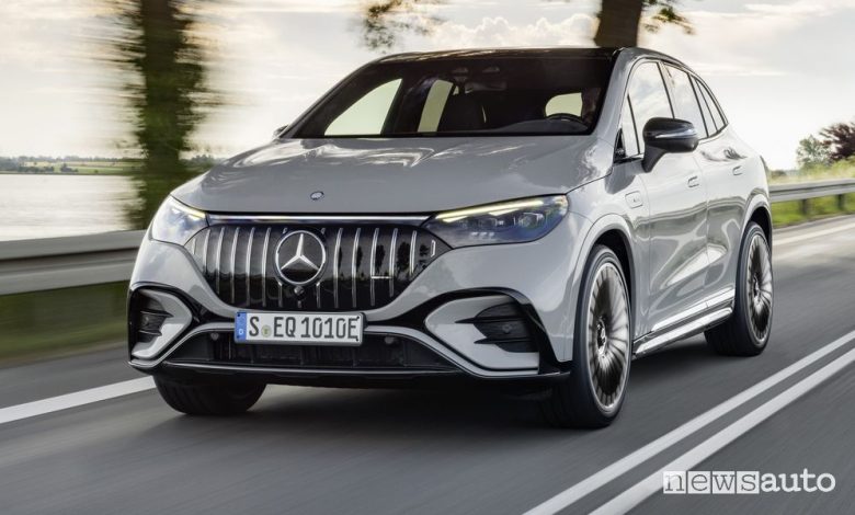 Mercedes AMG EQE 53 4MATIC+ su strada