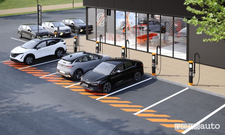 Ricarica rapida a 400 kW, stazioni Mobilize Fast Charge