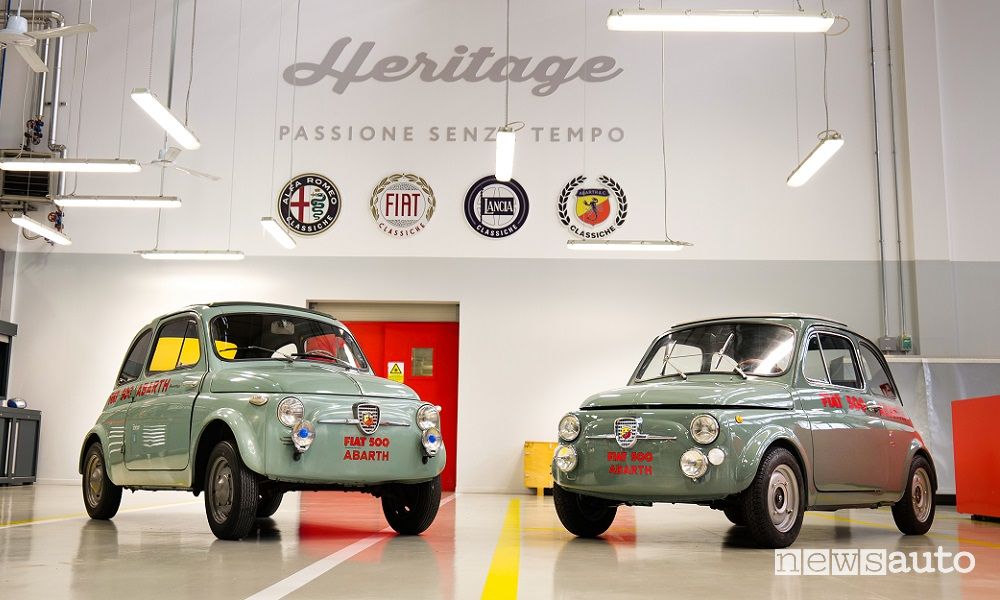 Abarth Classiche 500 Record Monza e Fiat 500 elaborata Abarth Record