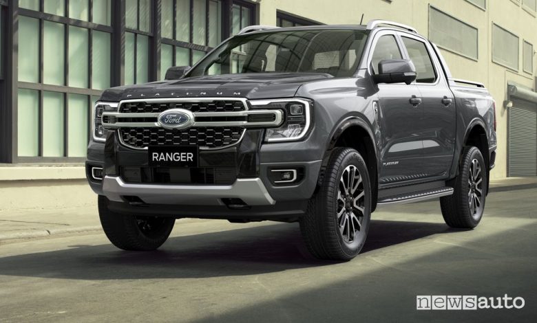 Ford Ranger Platinum pick-up anteriore 3/4