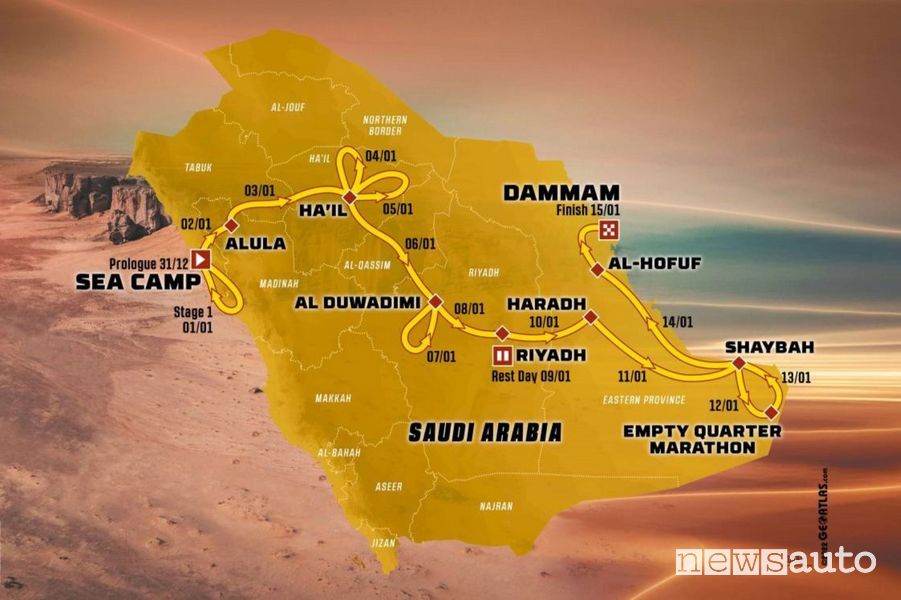 Dakar 2023 date e programma