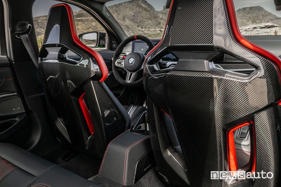 BMW M3 CS sedili M Carbon in fibra di carbonio