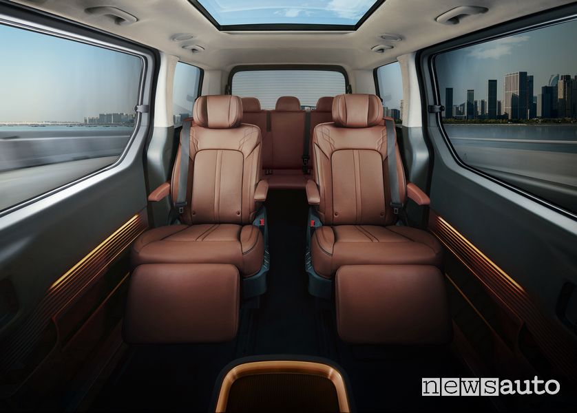 Hyundai Staria abitacolo spazio interno