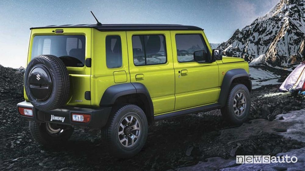 Nuovo Suzuki Jimny 5 posteriore 3/4