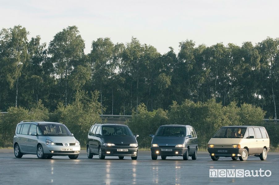 Renault Espace generazioni a confronto