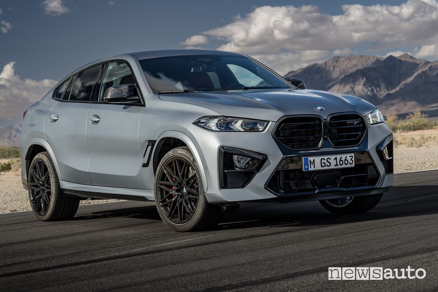 BMW X6 M Competition anteriore 3/4