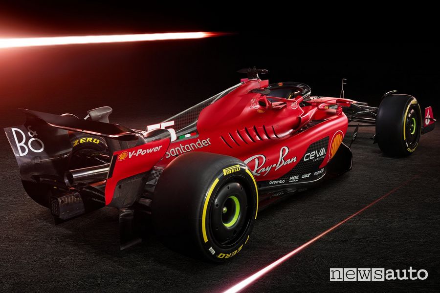Ferrari SF-23 F1 2023 posteriore 3/4