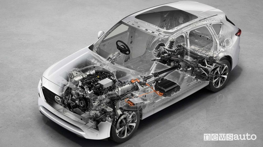 Mazda CX-60 con motore diesel 3.3 6 cilindri in linea