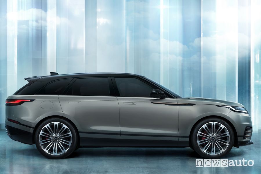 Nuova Range Rover Velar laterale