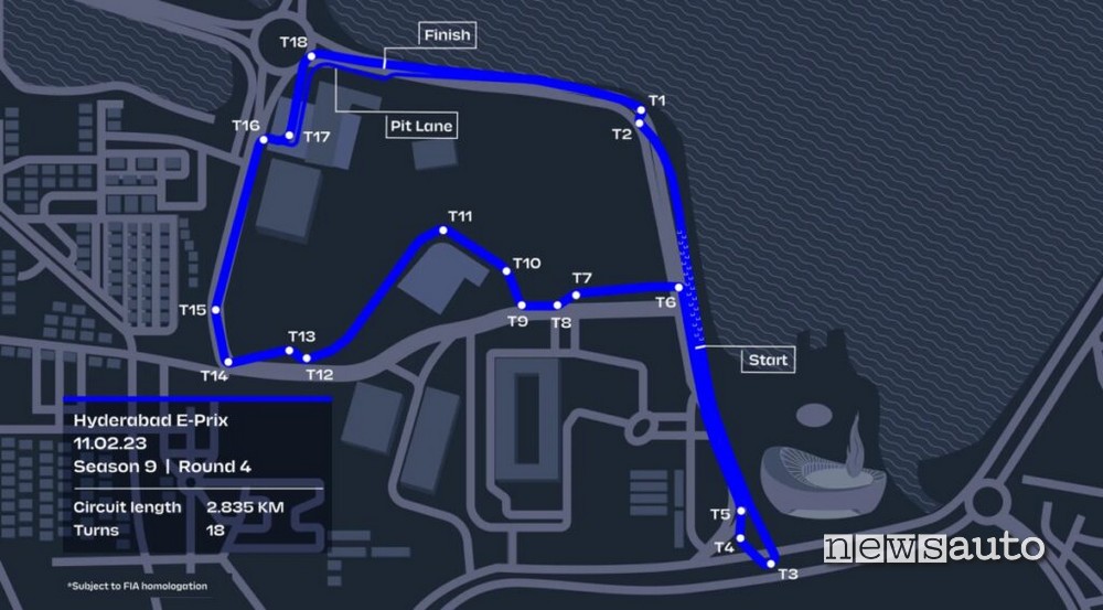 Orari ePrix Hyderabad India Formula E 2023