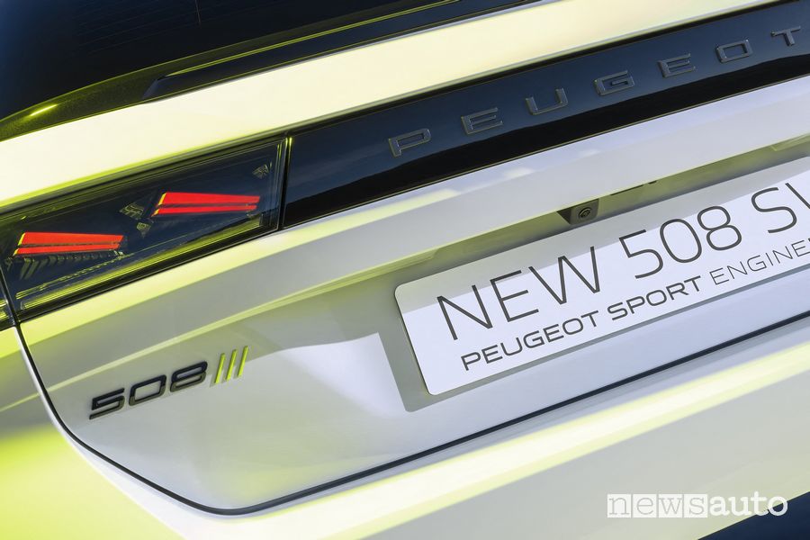 Peugeot 508 SW Sport Engineered faro posteriore firma luminosa