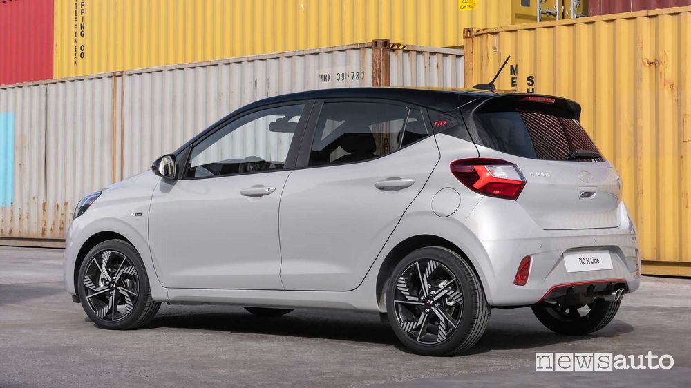 Hyundai i10 N Line posteriore 3/4