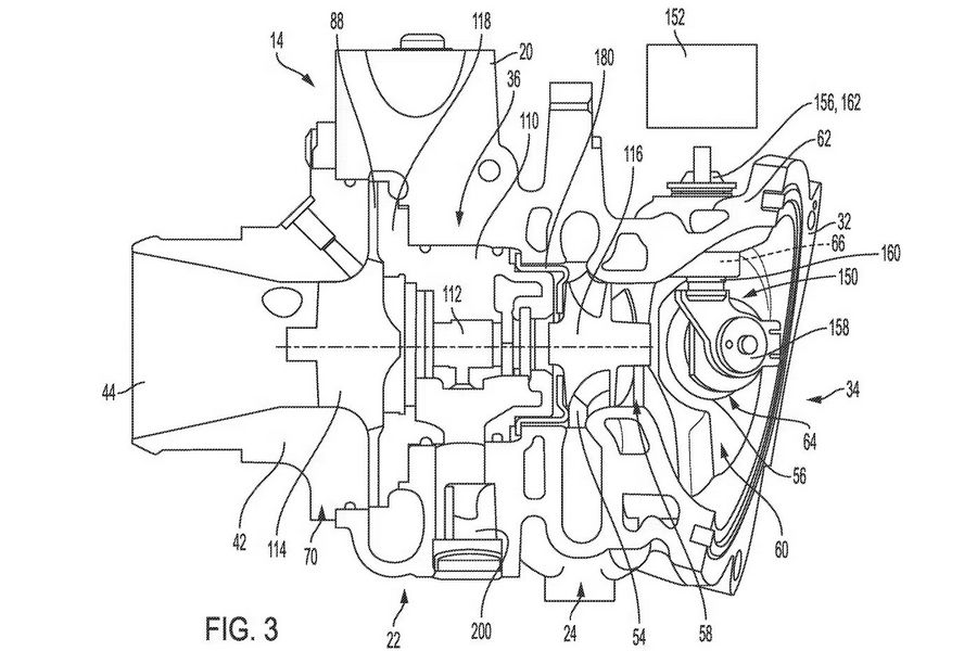 Turbo integrato nel motore